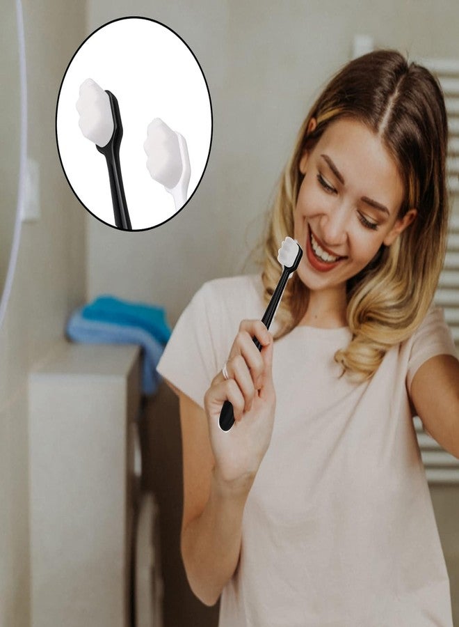 OTIPORTER Toothbrush Extra Soft Manual| Nano Bristles with Tongue Cleaner for Adults | Slim Soft | Cavity Defense | Zig-Zag Sensitive Soft | Anti-Bacterial - Image 5